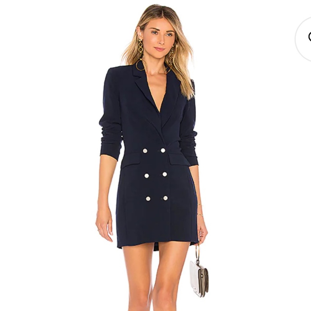 SUPERDOWN Madeline Blazer Dress in Navy Wore ONCE and dry, cleaned. Size Small